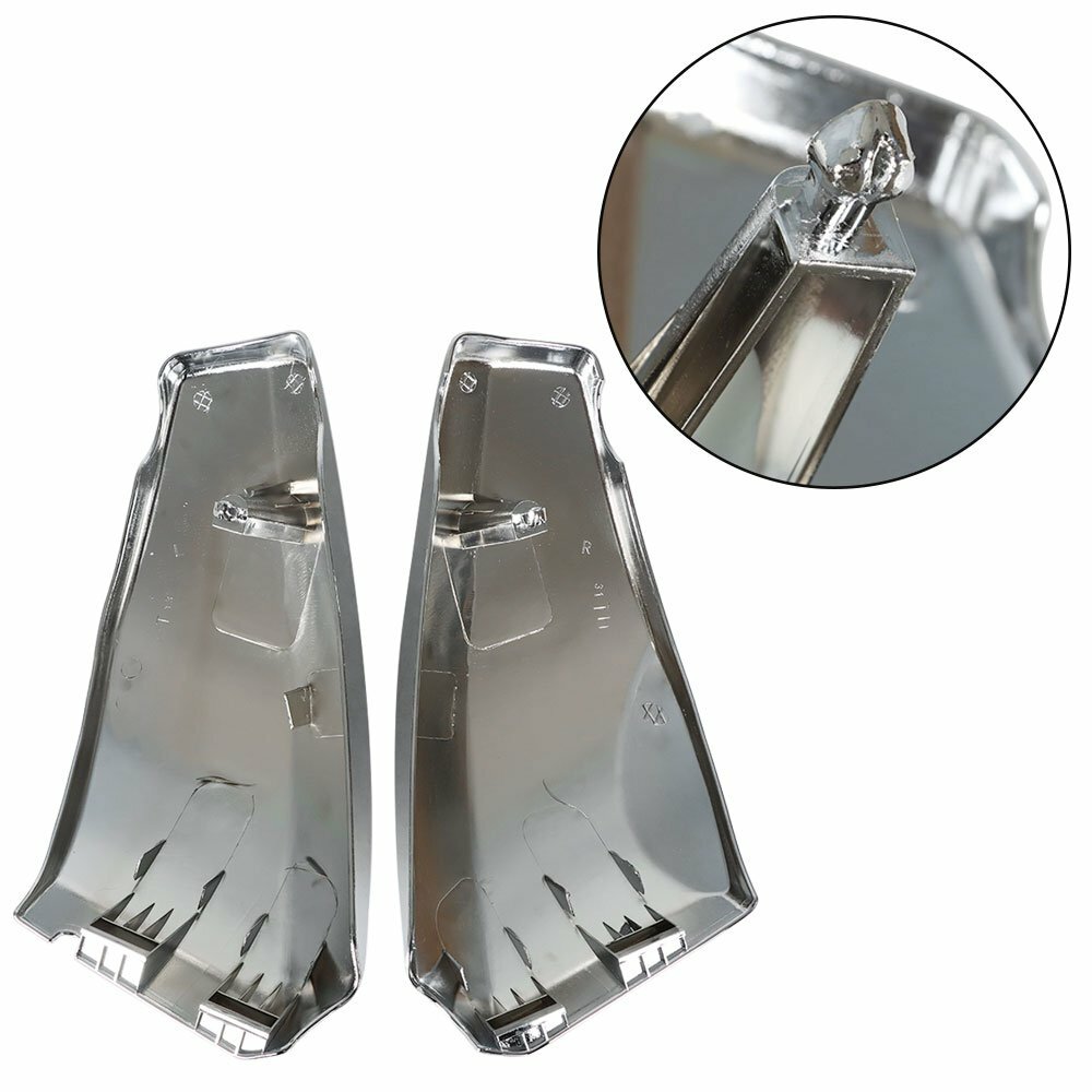 2 Pcs For Honda VTX 1300 2003-2009 2004 2005 2006 2007 Chrome Side Battery Cover