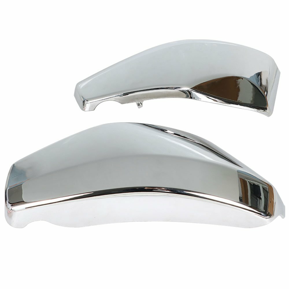 2 Pcs For Honda VTX 1300 2003-2009 2004 2005 2006 2007 Chrome Side Battery Cover