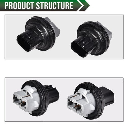 Pair Fit For 2013-2016 Dodge Dart Front Park Turn Signal Light /Lamp Socket
