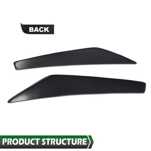 2pcs Door Panel Insert Textured Black Fit For 2010-2014 Ford Mustang Replacement