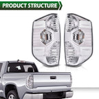 Fit For 14-21 Toyota Tundra Clear Rear Tail Lights Brake Lamps Assembly Pair
