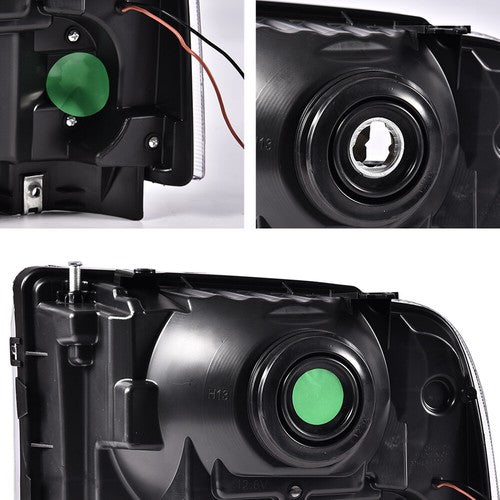 Clear Corner Headlights w/ LED DRL Fit For 2005-2007 Ford F250 F350 Super Duty
