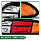 Tail Lights Brake Lamps Assembly Left+Right Fit For 1993-2002 Chevrolet Camaro