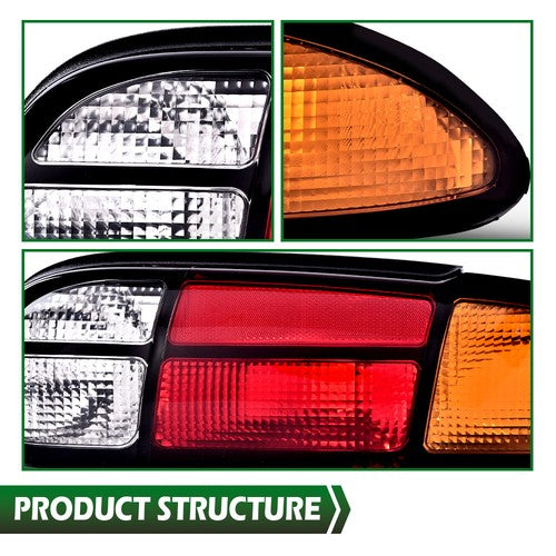 Tail Lights Brake Lamps Assembly Left+Right Fit For 1993-2002 Chevrolet Camaro