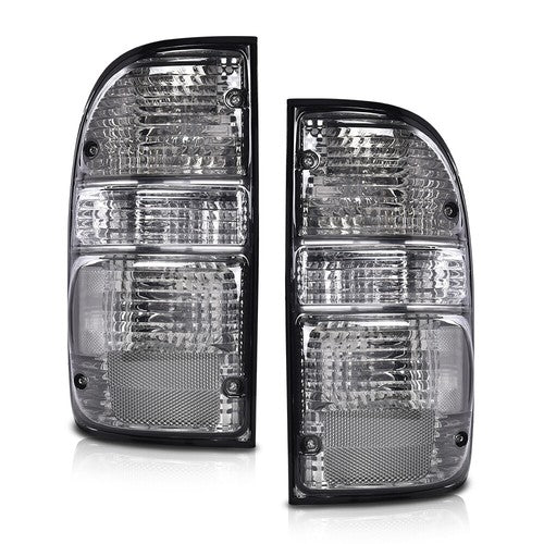 Fit For 01-04 Toyota Tacoma Smoke Tail Lights Brake Lamps Assembly w/ Bulbs