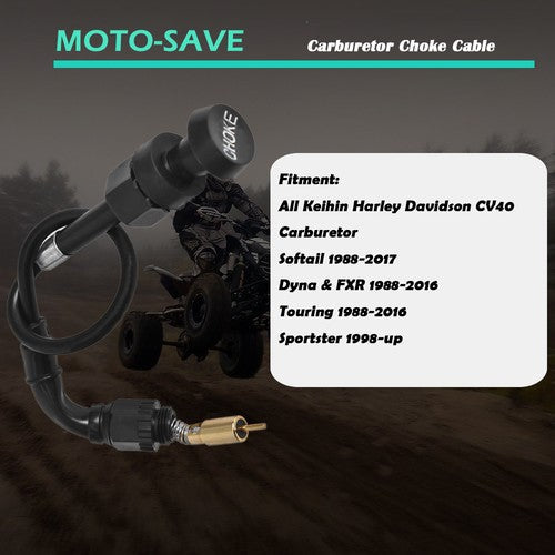 For   CV40mm Sportster XL883 XL1200 7421-99 Carburetor Choke Cable