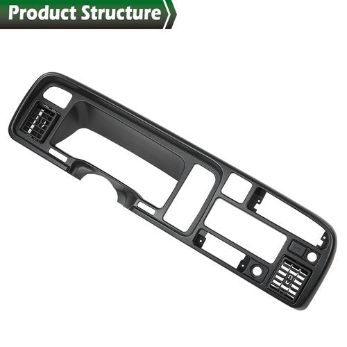 Fit For 94-97 Dodge Ram 1500 2500 3500 Pickup Black Dashboard Bezel w/ Vents