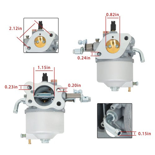 Carburetor with Fuel Pump & Filter for EZGO TXT Golf Carts 295cc 1991-UP