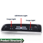 Fit For 14-18 Chevy Silverado GMC Sierra LED Third Brake Light Cargo Lamp Black