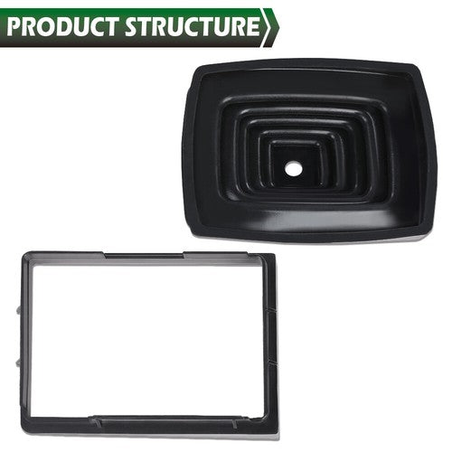 Fit For 97-04 Jeep Wrangler TJ Shifter Boot & Retainer Bezel / Ring Manual Trans