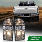 Fit For 01-04 Toyota Tacoma Smoke Tail Lights Brake Lamps Assembly w/ Bulbs