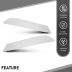 8" Chopped Window Trim Fit For 2013+ Kenworth T680/T880 - Stainless Steel