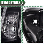 Black Headlights Fit For 05-11 Toyota Tacoma Signal Lamps Left+Right Pair