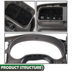 Gray Fit For 1998-2005 Chevy S10 Blazer GMC Jimmy Dash Radio Cluster Trim Bezel
