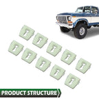 10Pcs Fit For 1973-1979 Ford Pickup Truck Body Side Belt Molding Trim Clips