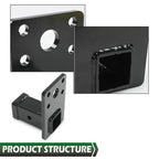 Fit For HMMWV HUMVEE MILITARY M998 M151A1 2'' Receiver Hitch w/ Hitch Pin Kit