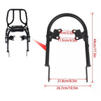 Backrest Sissy Bar w/ Luggage Rack For Bonneville T100 T120/Black 2016-24 US