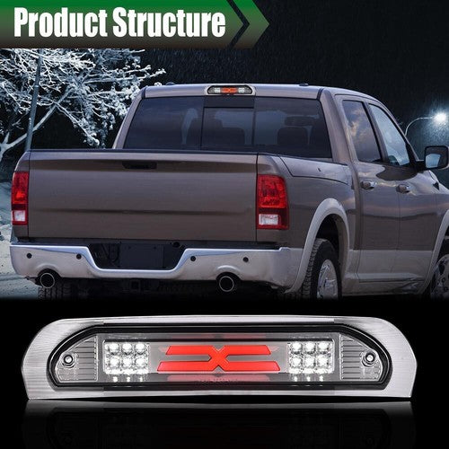 Fit For 02-09 Dodge Ram Truck Clear Lens Third 3rd Tail Brake Light Cargo Lamp