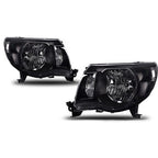 Black Headlights Fit For 05-11 Toyota Tacoma Signal Lamps Left+Right Pair