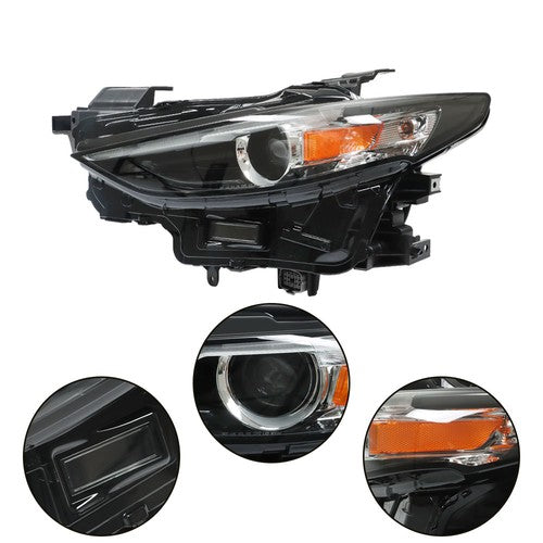 w/o AFS Headlight Assembly For Mazda 3 2019-2021 Headlamps Left/Driver Side LED