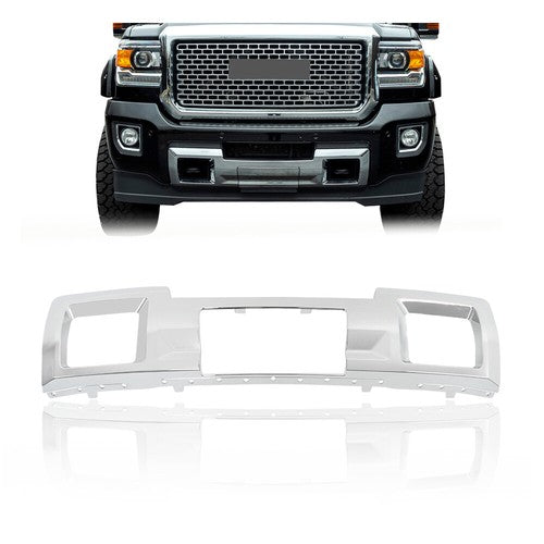 Chrome Front Bumper Trim Skid Plate Suit Fit For GMC Sierra 2500 3500 2015-2019