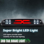 Fit For 1999-2016 Ford F250 F350 Super Duty LED 3rd Brake Light Cargo Lamp Black