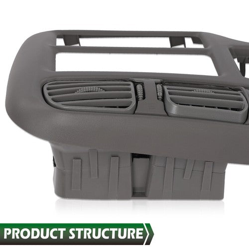 Gray Fit For 1998-2005 Chevy S10 Blazer GMC Jimmy Dash Radio Cluster Trim Bezel