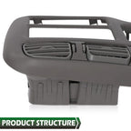 Gray Fit For 1998-2005 Chevy S10 Blazer GMC Jimmy Dash Radio Cluster Trim Bezel