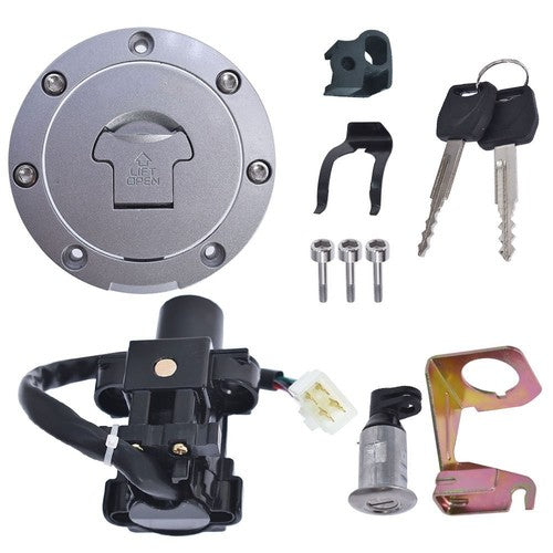 For Honda CBR600F4/F4i 01-06 Ignition Switch Fuel Gas Cap Seat Lock Key Set USA
