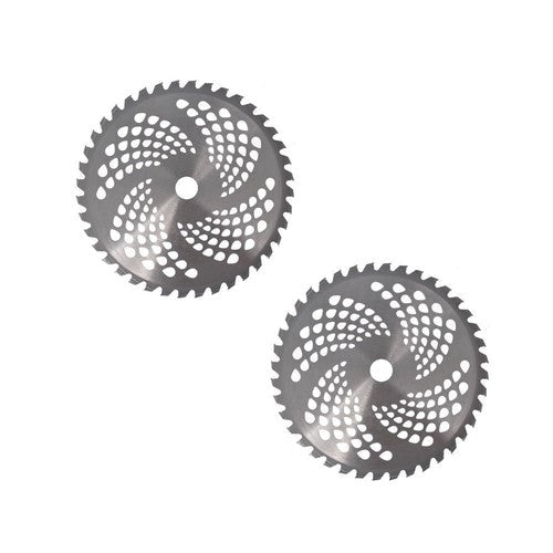 2 Pack -10" x 40T Carbide Tip Brush Blades  for Cutter, Trimmer, Weed Eater