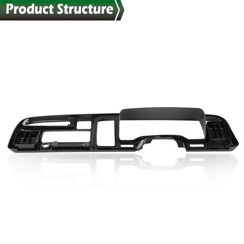 Fit For 94-97 Dodge Ram 1500 2500 3500 Pickup Black Dashboard Bezel w/ Vents