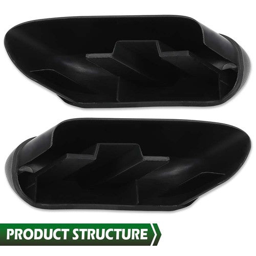 Fit For 2004-2014 Ford F-150 Pickup Running Board Side Step Bar End Cap Pair Set