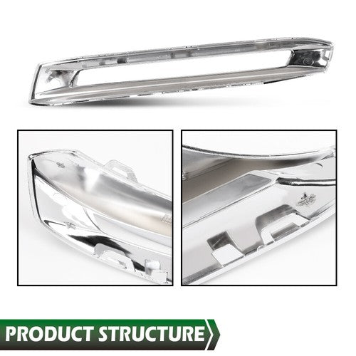 Fog Light Cover Chrome Trim Fit For 2013-2016 Benz X166 GL500 GL550 GL63 AMG