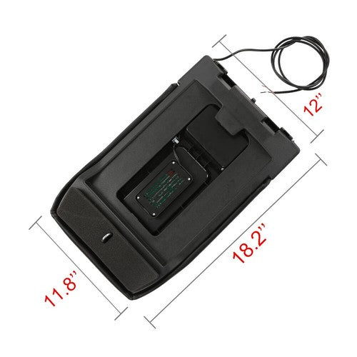 Fit For 2001-2007 Silverado Sierra Center Console Armrest Wireless Charging Gray