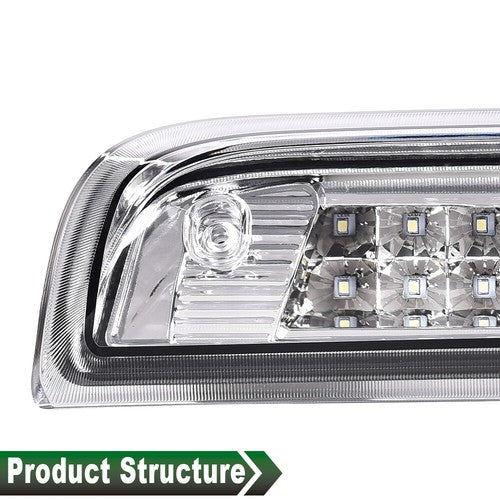 Fit For 14-18 Chevy Silverado GMC Sierra Clear LED Third Brake Light Cargo Lamp