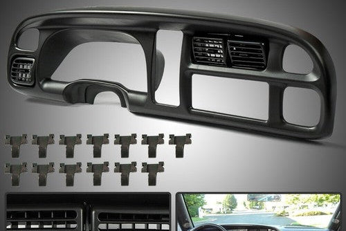 Dash Board Bezel Cover Instrument W/Vents Fit For 98-02 Dodge Ram 1500 2500 3500