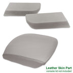 Fit For 09-2015 Honda Pilot Center Console+Front Door Armrest Cover Leather Gray