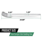 Fit For 2013-2022 Land Rover Range Rover Rear Bumper Side Cladding Trim Silver