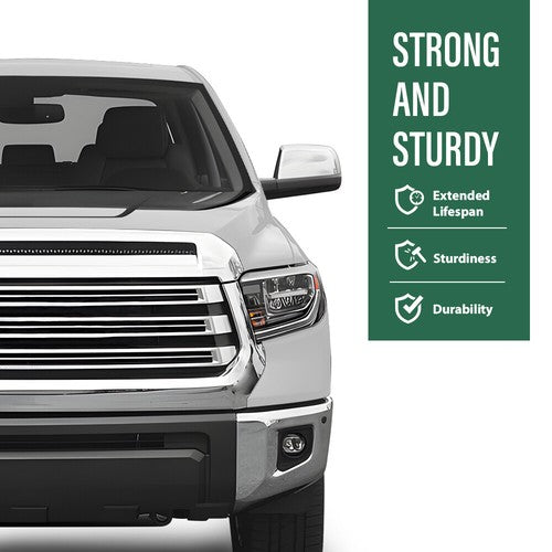 Fit For Toyota Tundra 2014-2021 Front Upper Hood Bulge Molding Grille Trim