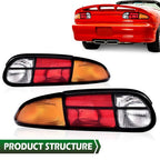 Tail Lights Brake Lamps Assembly Left+Right Fit For 1993-2002 Chevrolet Camaro