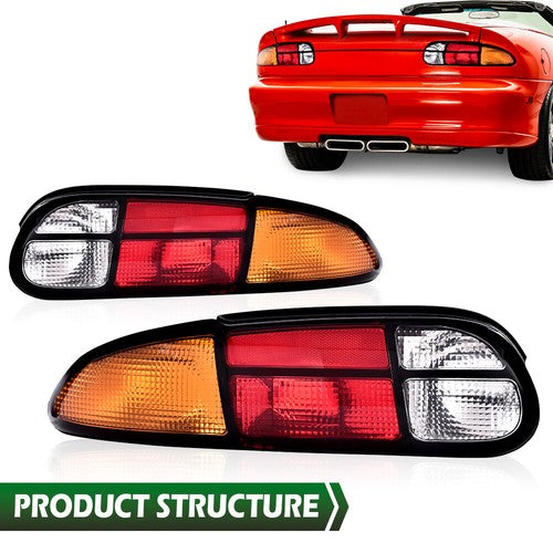 Tail Lights Brake Lamps Assembly Left+Right Fit For 1993-2002 Chevrolet Camaro