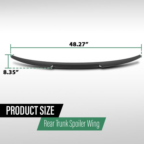 Fit For 19-24 BMW G20 330i G80 M3 Rear Trunk Spoiler Wing M3 Style Gloss Black