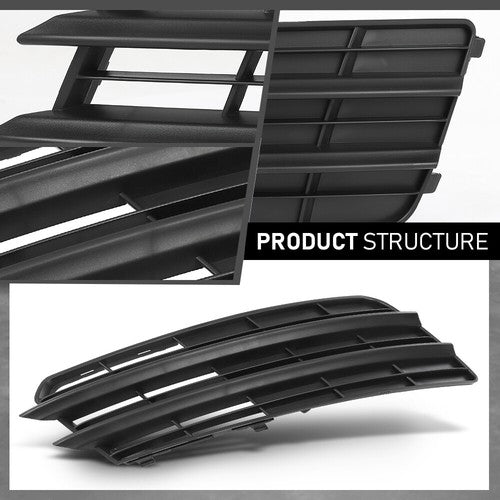 Fit For 2011-2014 Audi A7 Front Bumper Insert Fog Light Cover Left+Right Side