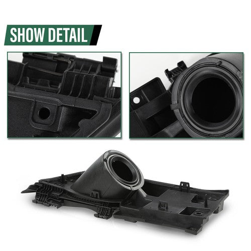 Fit For 15-23 Ford Transit 150 250 350 Fuel Filler Door Housing+White Gas Cover