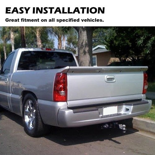 Fit For 99-06 Chevy Silverado GMC Sierra Pickup Tailgate Rear Spoiler Wing Black