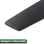 2pcs Door Panel Insert Textured Black Fit For 2010-2014 Ford Mustang Replacement