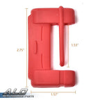 2PC Car SUV Seat Belt Buckle Clip Silicone Anti-Scratch Cover Safety Accessories