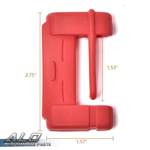 2PC Car SUV Seat Belt Buckle Clip Silicone Anti-Scratch Cover Safety Accessories