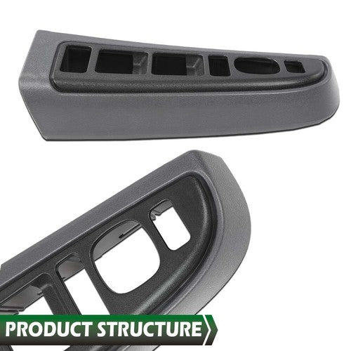 Fit For 03-07 Chevy Silverado GMC Sierra Front Left Window Switch Bezel Gray