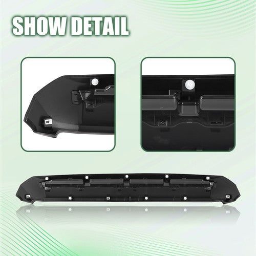 Front Upper Hood Bulge Molding Trim Matte Black For Toyota Tundra 2014-2021